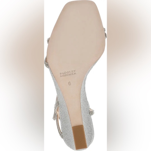$225 Badgley Mischka Size 6 Unity Wedge Heel Sandal Shoe NWB - Picture 5 of 12